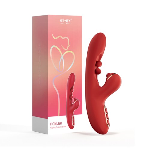 Honey Play Box Tickler Vibrator Red