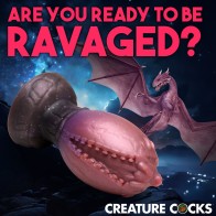 Creature Cocks Dragon Hatch Silicone Egg XL