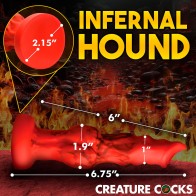 Creature Cocks Fire Hound Silicone Dildo