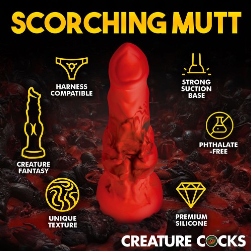 Creature Cocks Fire Hound Silicone Dildo