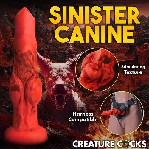 Creature Cocks Fire Hound Silicone Dildo