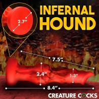 Creature Cocks Fire Hound Silicone Dildo M