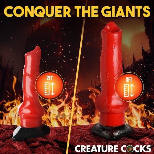 Dildo Gigante Hell-Hound de Creature Cocks para Juegos de Fantasía