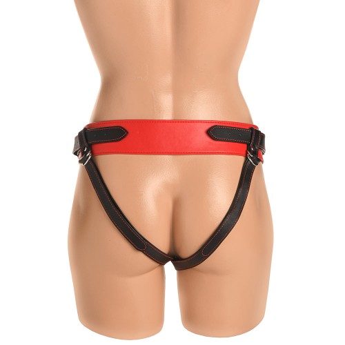 Creature Cocks Horny Devil Strap-On Harness Red