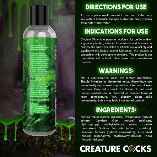 Creature Slime Lubricante Base Agua 8 oz.