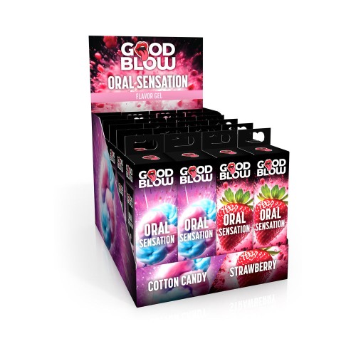 Good Blow Oral Delight Gel Strawberry Cotton Candy Display