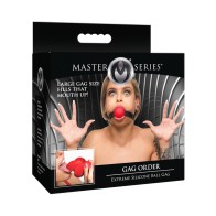 Gag de Silicona Extrema Master Series Ajustable para Comodidad