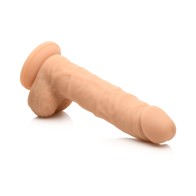 Easy Riders 7 Inch Silicone Dildo with Balls Light