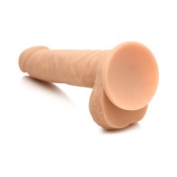 Easy Riders 7 Inch Silicone Dildo with Balls Light