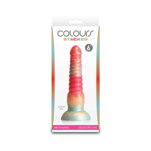 Colours Stacked 6 in. Dildo for Unique Pleasures