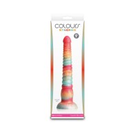 Colours Stacked Dildo 9 in. Red Gold - Unique Pleasure