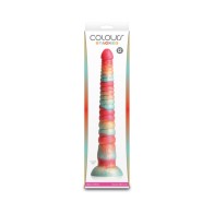 Colours Stacked 12 inch Dildo Red Gold