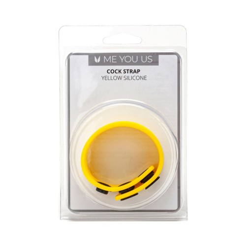 Me You Us Yellow Silicone Cock Strap