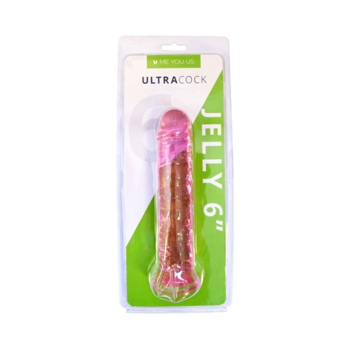 Dong Gelatina Rosa Ultracock de Me You Us 6 pulgadas