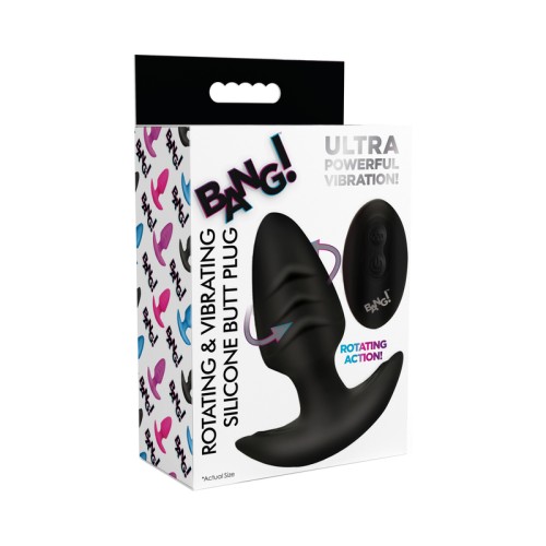 BANG! Plug Anal Vibrante con Control Remoto para Aventuras Emocionantes