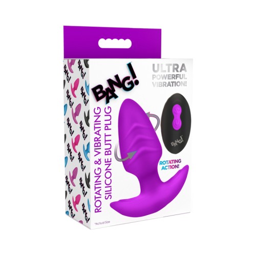 BANG! Rotating & Vibrating Butt Plug - Remote Control Pleasure