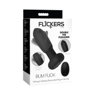 Flickers Vibrating Butt Plug with Remote Control