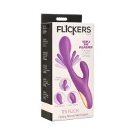 Flickers Tri-Flick Silicone Rabbit Vibrator