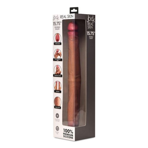 JOCK Real Skin 15.75 in. Double Dildo - Ultimate Realism