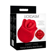 Lickgasm Rosa Besadora y Vibrante para Placer Juguetón