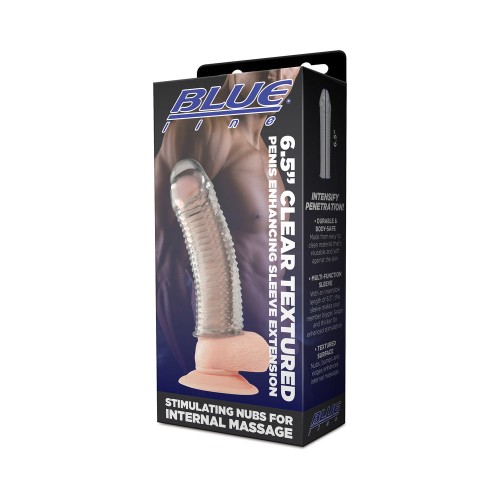 Blue Line Textured Penis Enhancer Sleeve