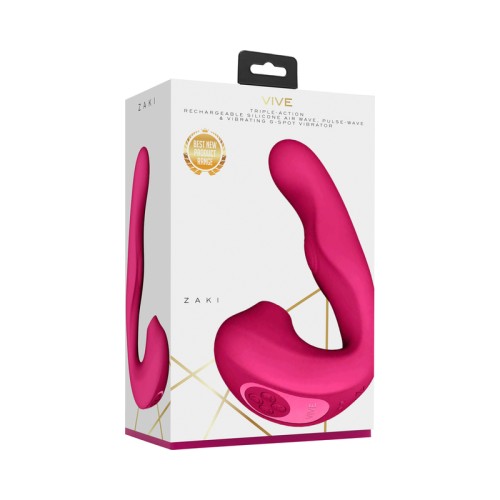 VIVE ZAKI Rechargeable G-Spot Vibrator Pink