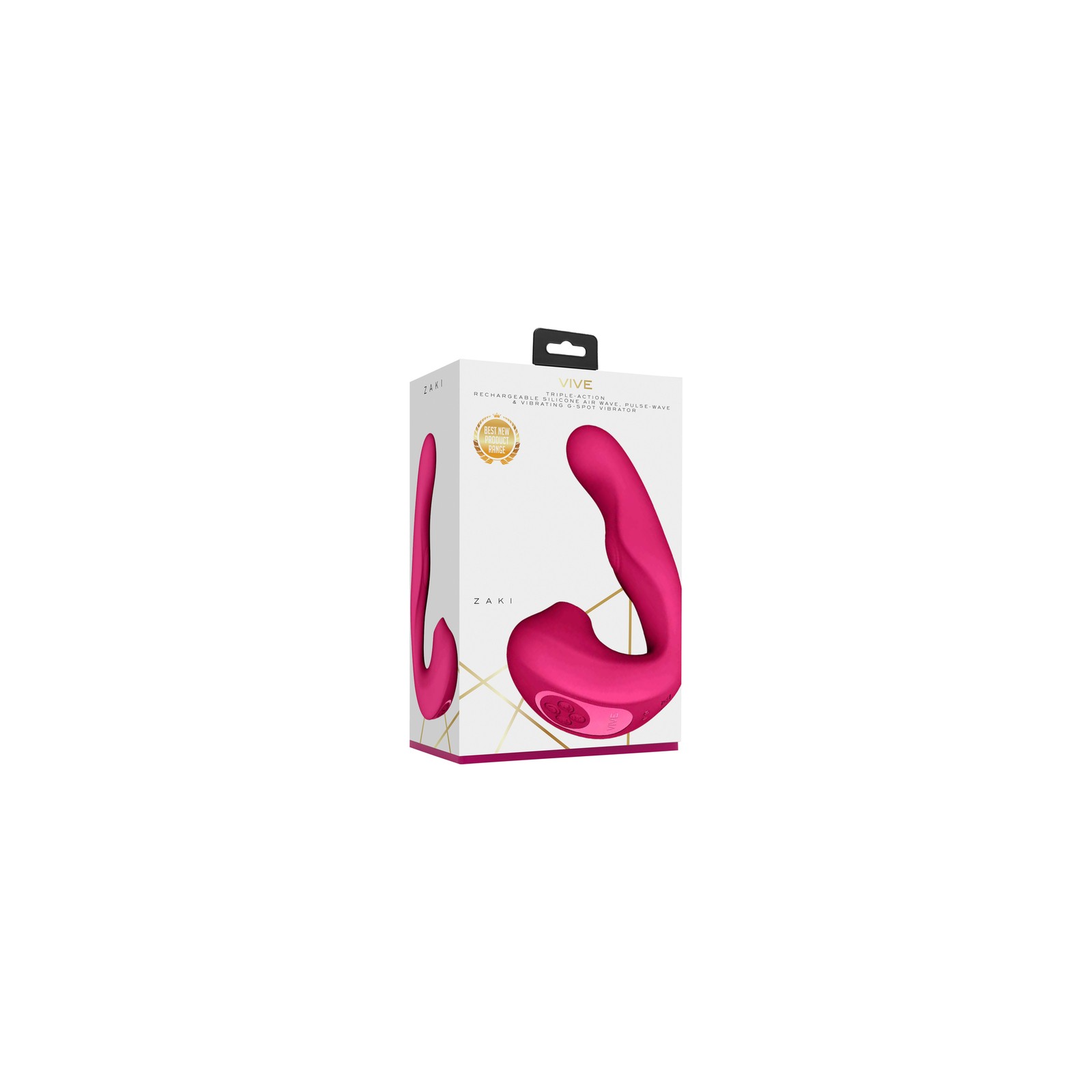 VIVE ZAKI Rechargeable G-Spot Vibrator Pink