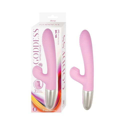 Vibrador Goddessa Tapping Thruster Rosa