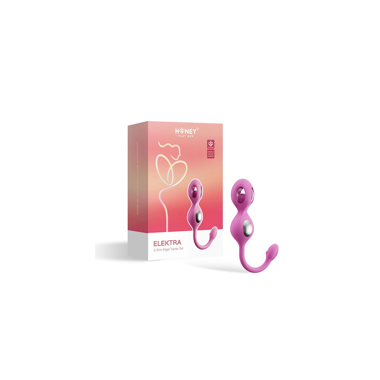 Juego de Kegel Elektra de Honey Play Box con E-Stim