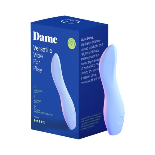 Dame Dip 2.0 Classic Vibrator in Periwinkle