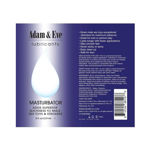 Lubricante para Masturbador Adam & Eve - Para Sensaciones Últimas