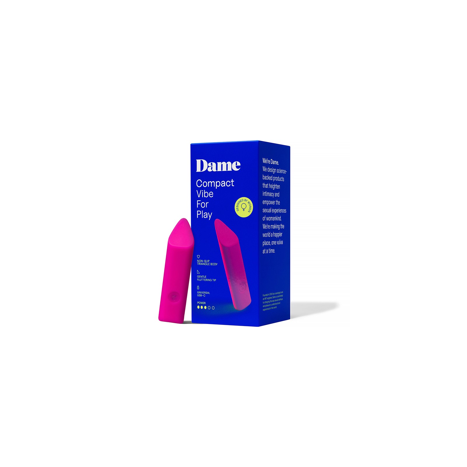 Vibrador Lipstick Dame Zig para Placer en Movimiento