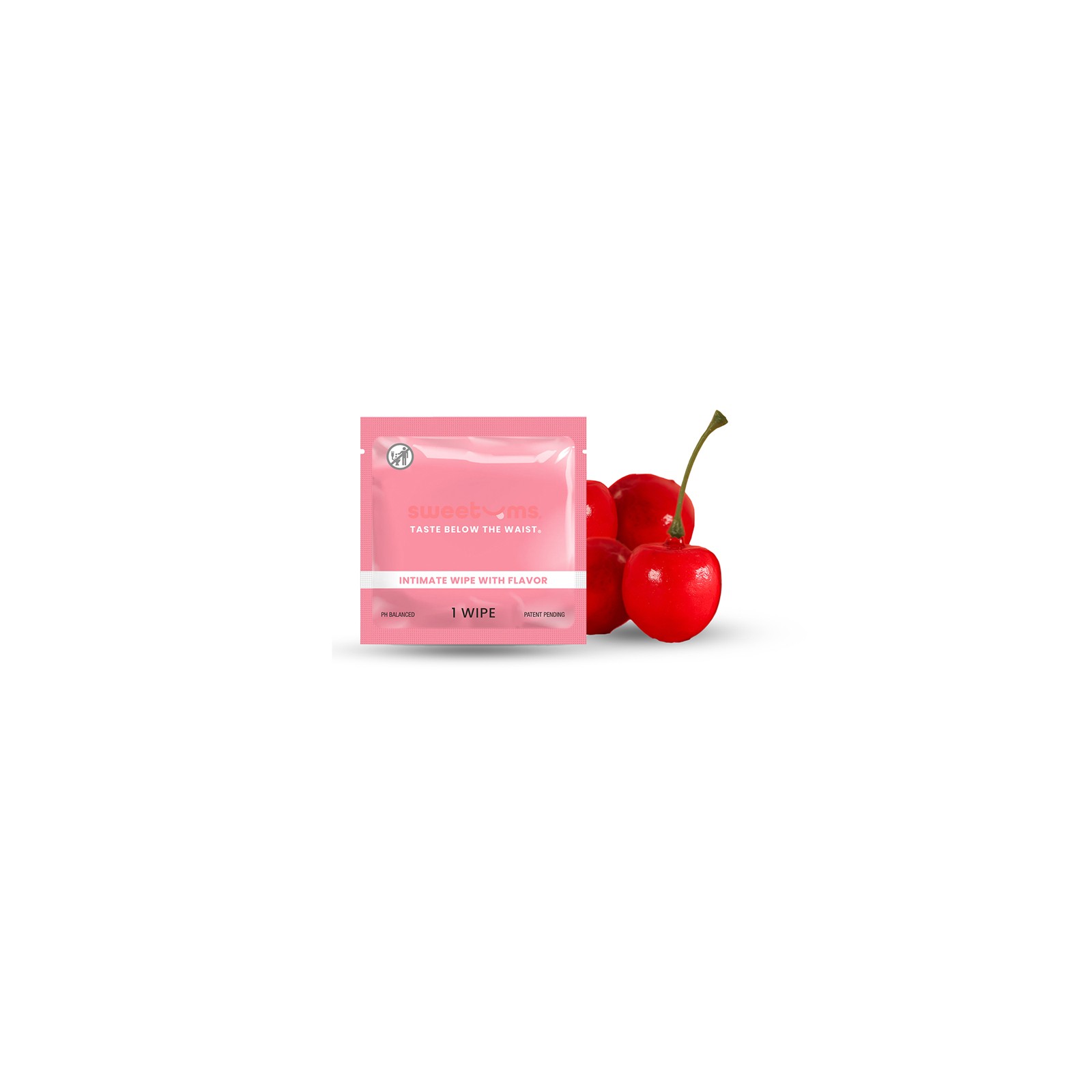 Sweetums Cherry Flavored Intimate Wipes for Freshness