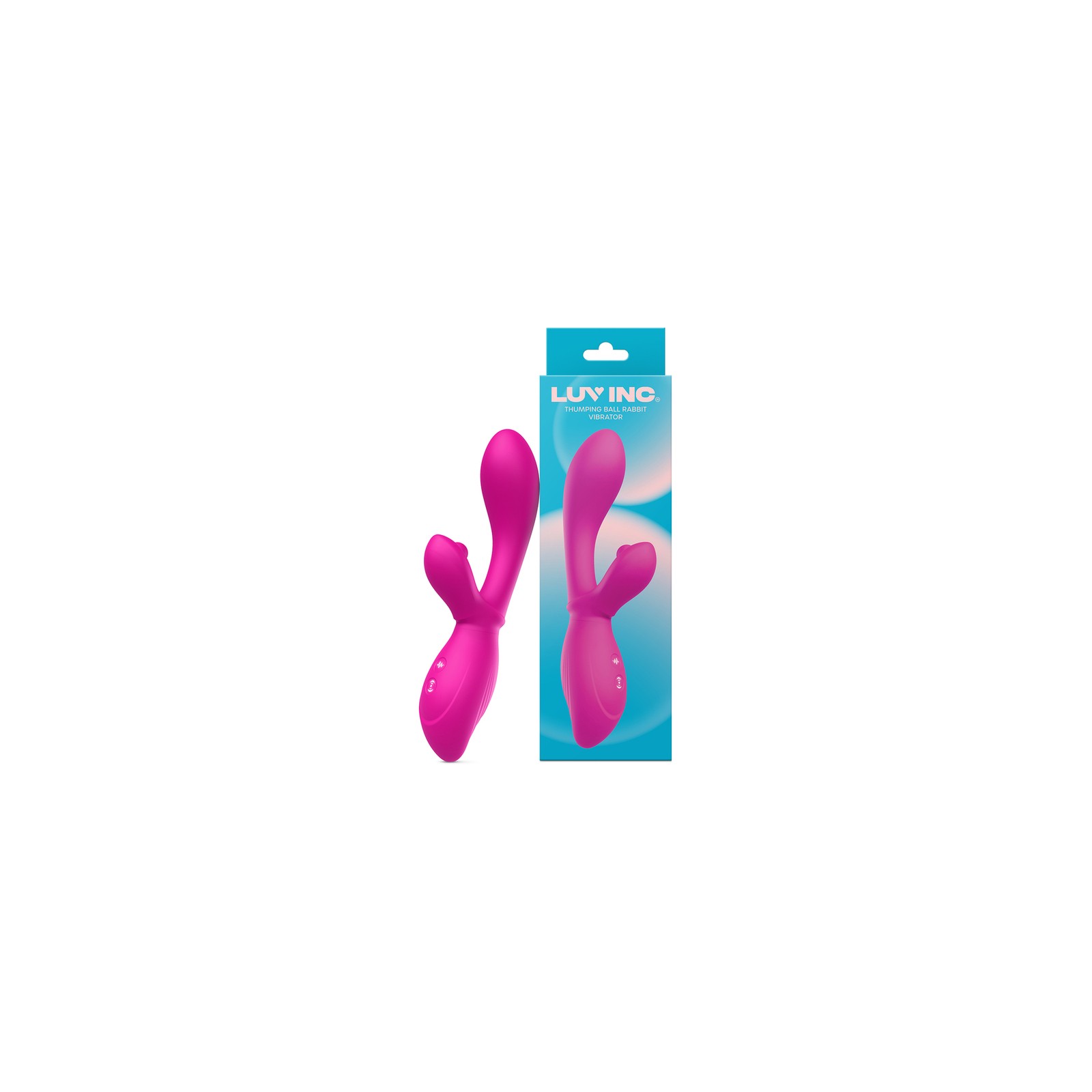 Luv Inc TB58 Thumping Ball Rabbit Vibrator - Pink