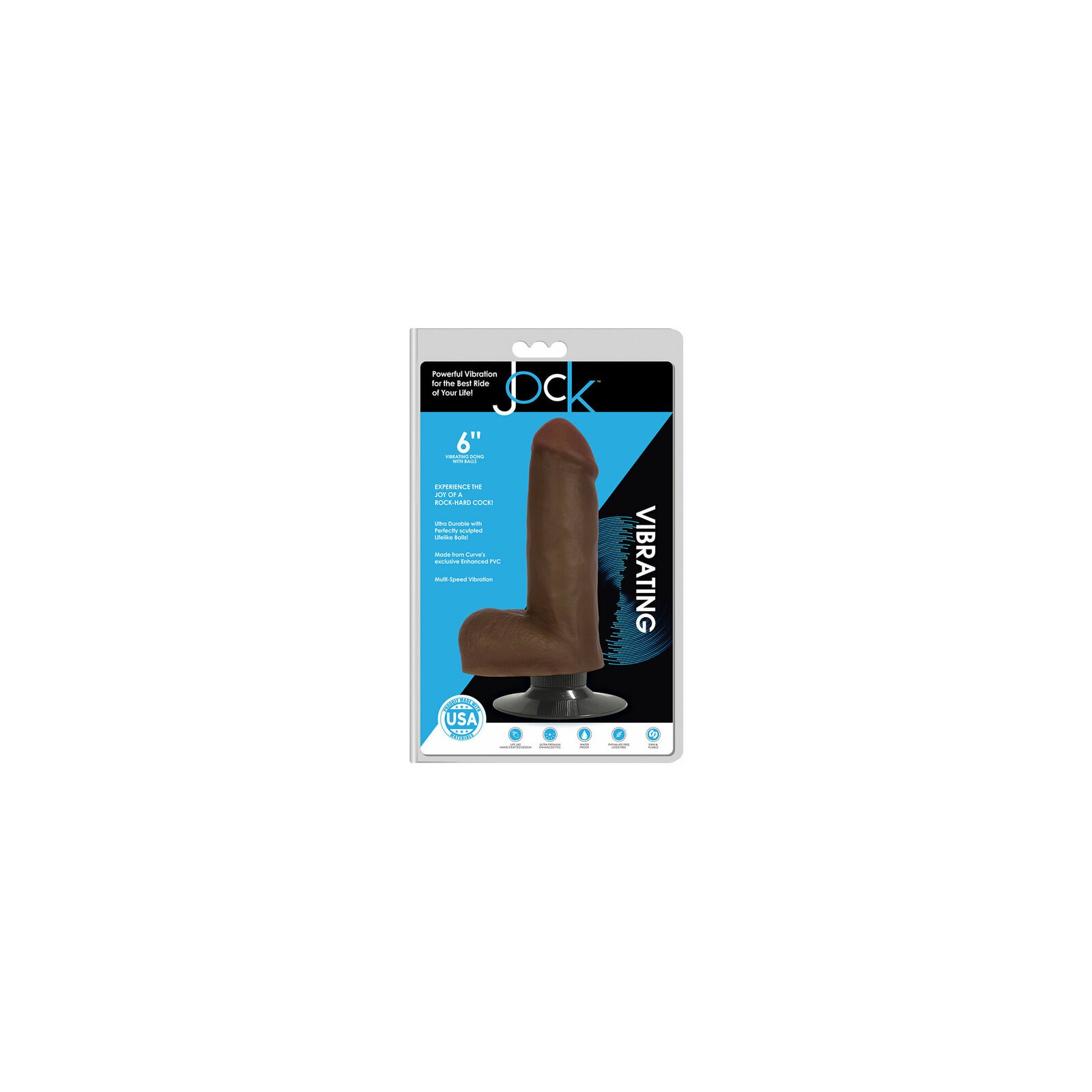 JOCK 6 Inch Vibrating Dildo for Intense Pleasure