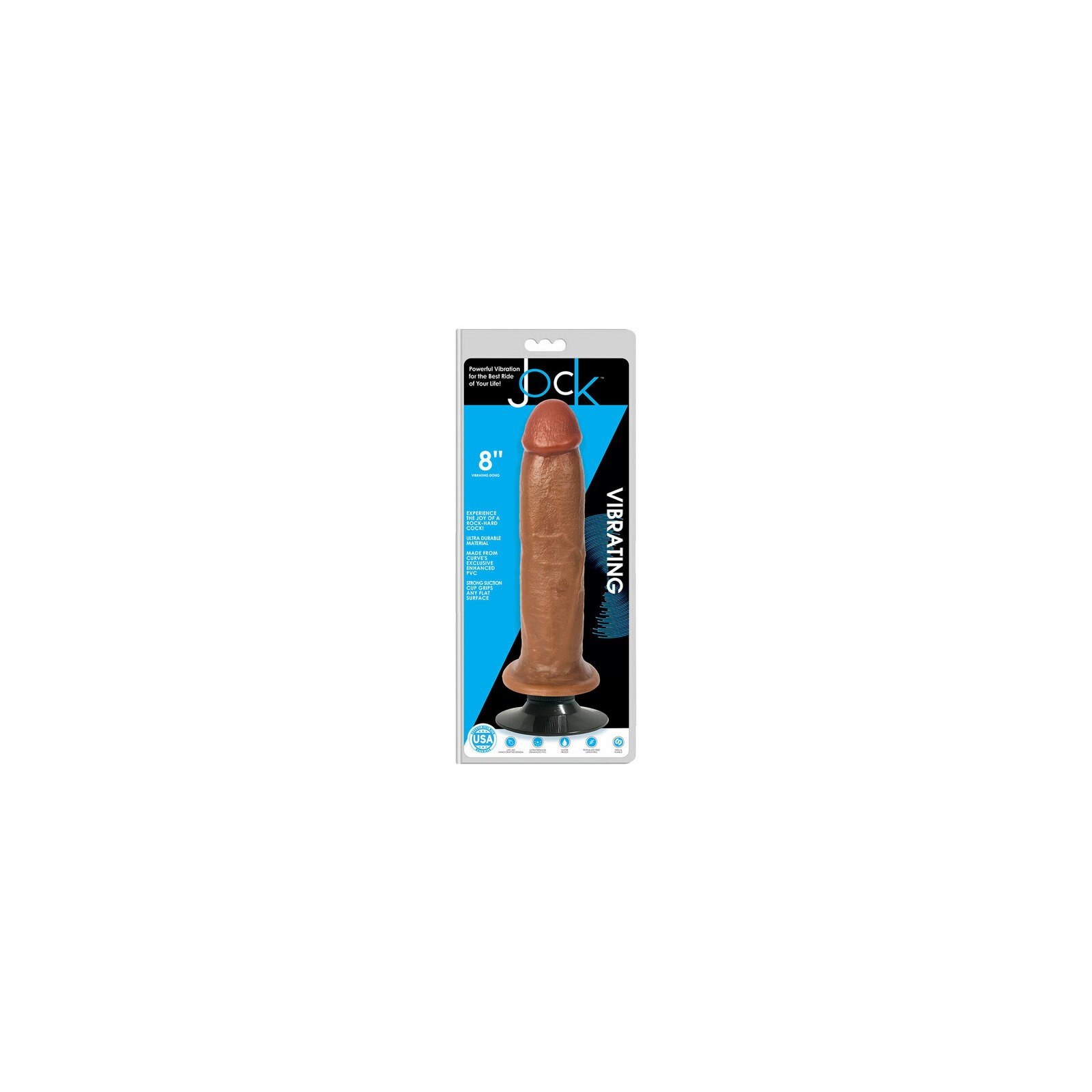 Dildo Vibrador JOCK de 8 in. - Placer Definitivo