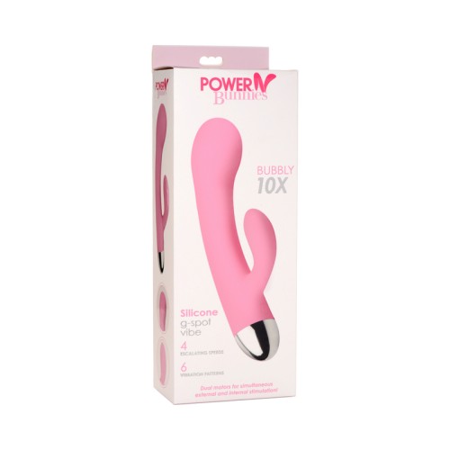 Power Bunnies Bubbly Vibrador de Silicona G-Spot 10X