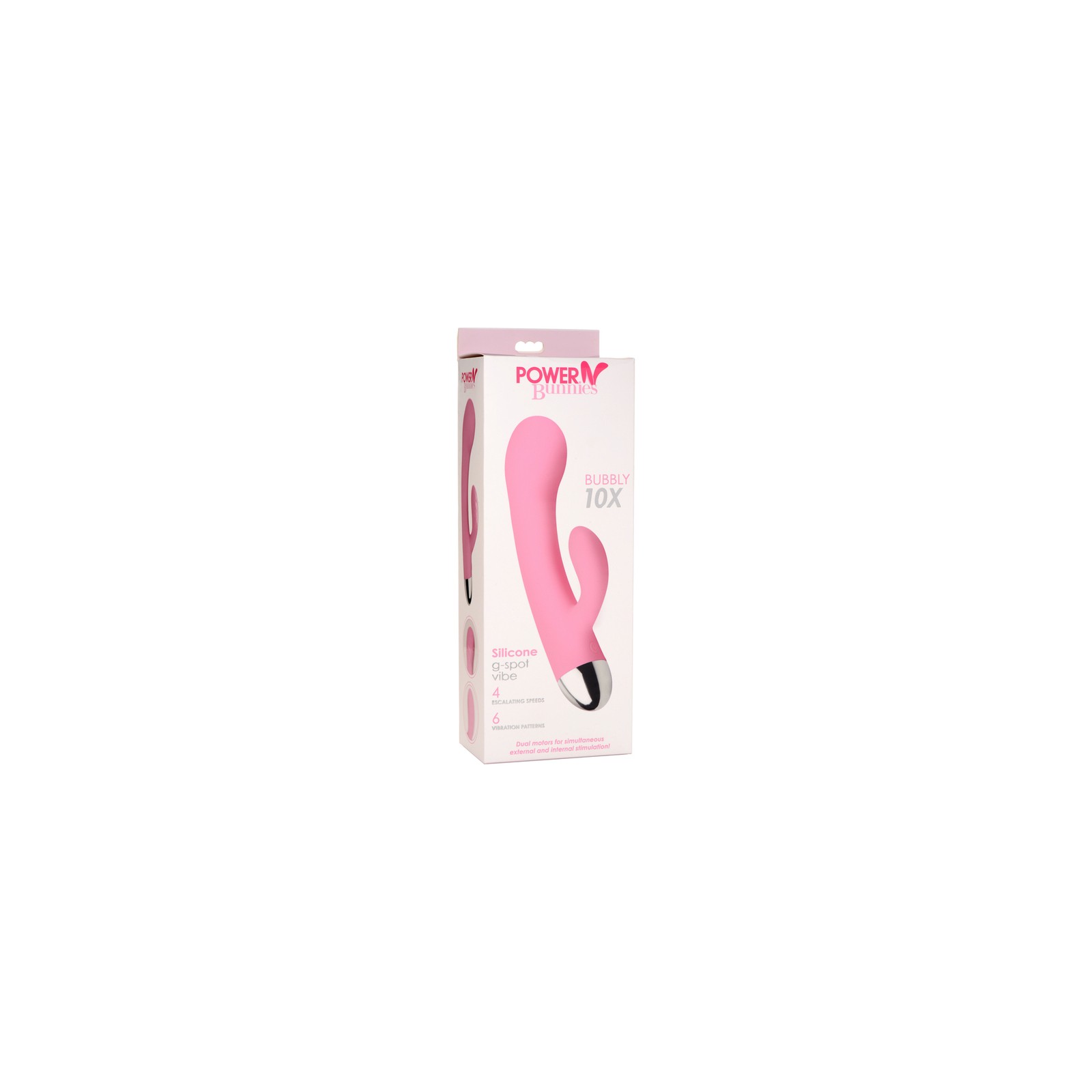 Power Bunnies Bubbly Vibrador de Silicona G-Spot 10X