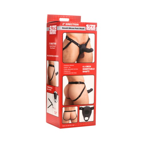 Funda de Pene de Silicona Lisa Size Matters para Mayor Placer