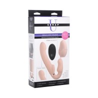 Strap U 10X Swirl Inflatable Vibrating Strap-On