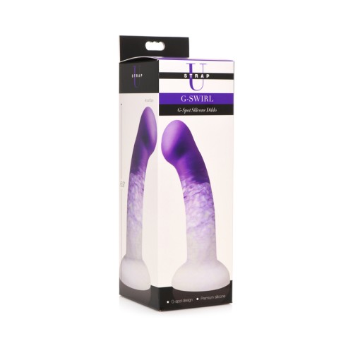 Dildo de Silicona G-Swirl para Punto G Color Púrpura