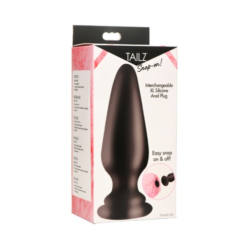 Plug Anal Intercambiable XL de Silicona Tailz - Personaliza Tu Placer