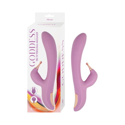 Goddess Tri-Tip Personal Massager Lavender - Tailored Pleasure