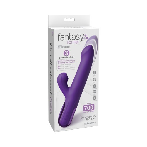 Fantasy For Her Super SoniX Thruster Purple - Premium Pleasure