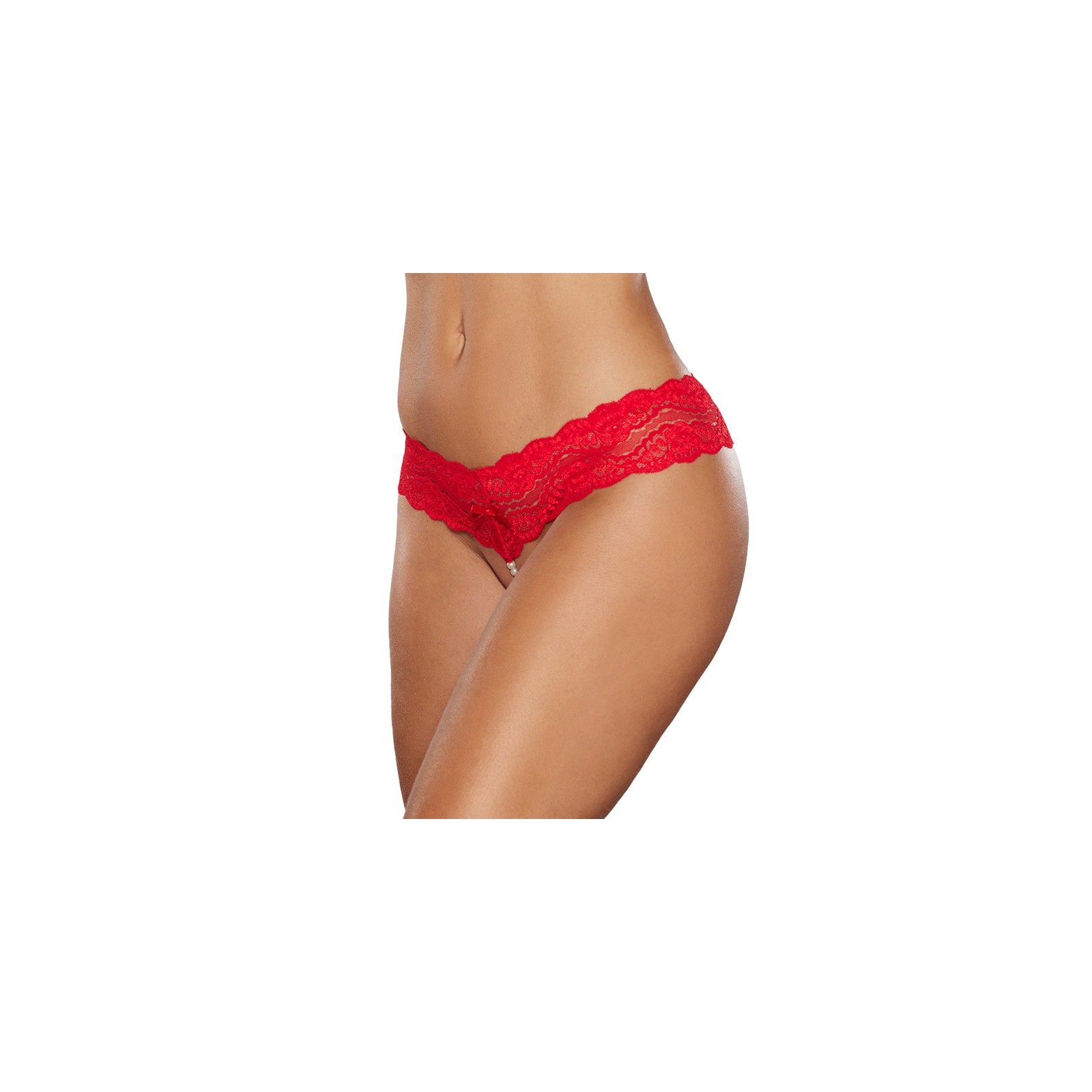 Allure Lip Sync Lace Band Pearl Thong