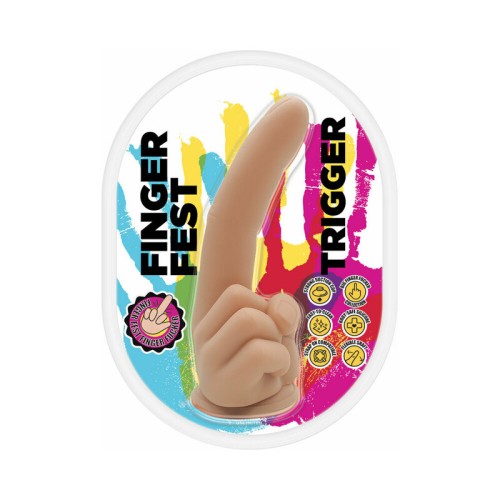 Finger Fest Trigger Dildo Beige - Buy Now