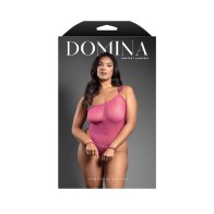 Fantasy Lingerie Domina One-Shoulder Teddy with Rope Cuffs