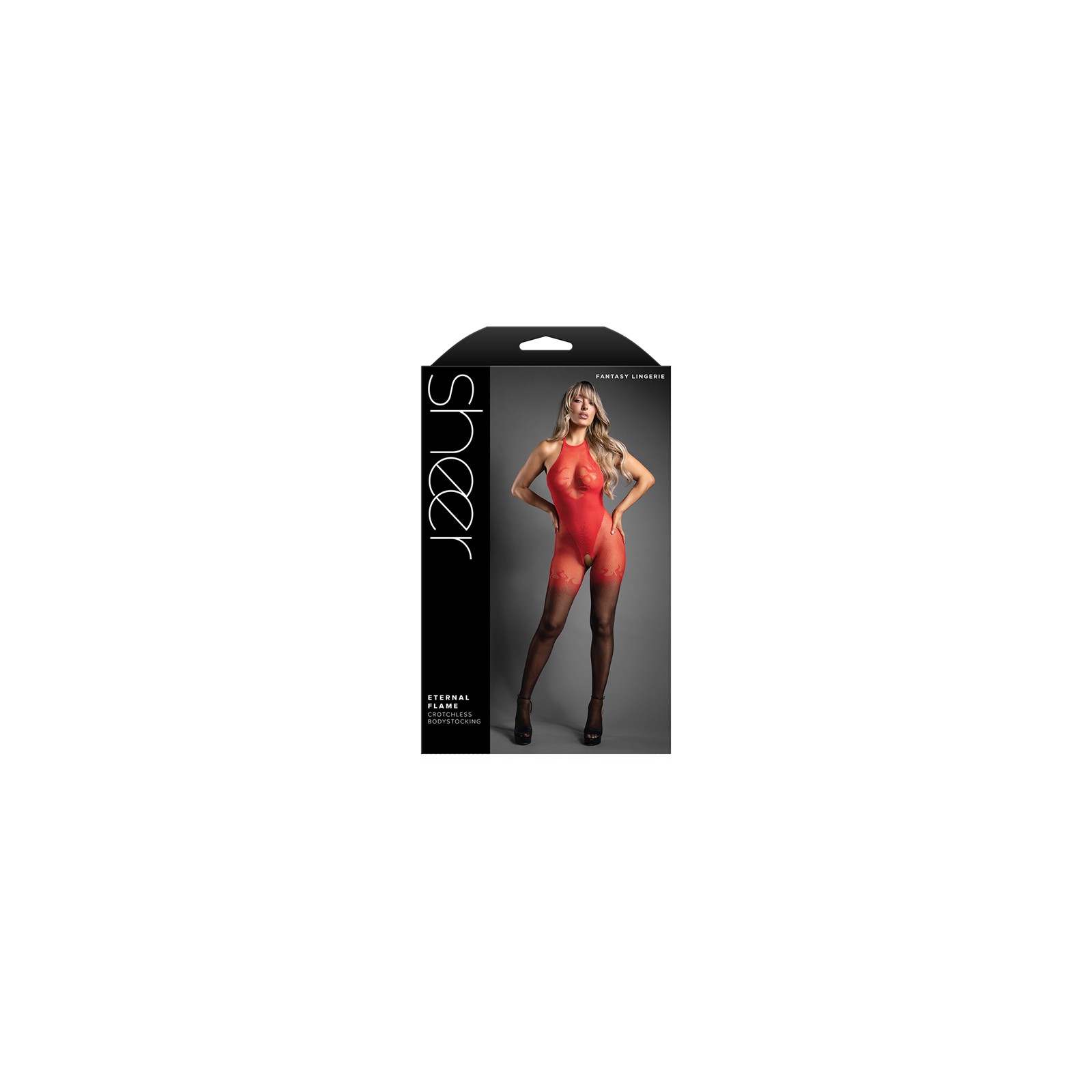 Bodystocking Transparente Crotchless de Fantasy Lingerie - Eternal Flame