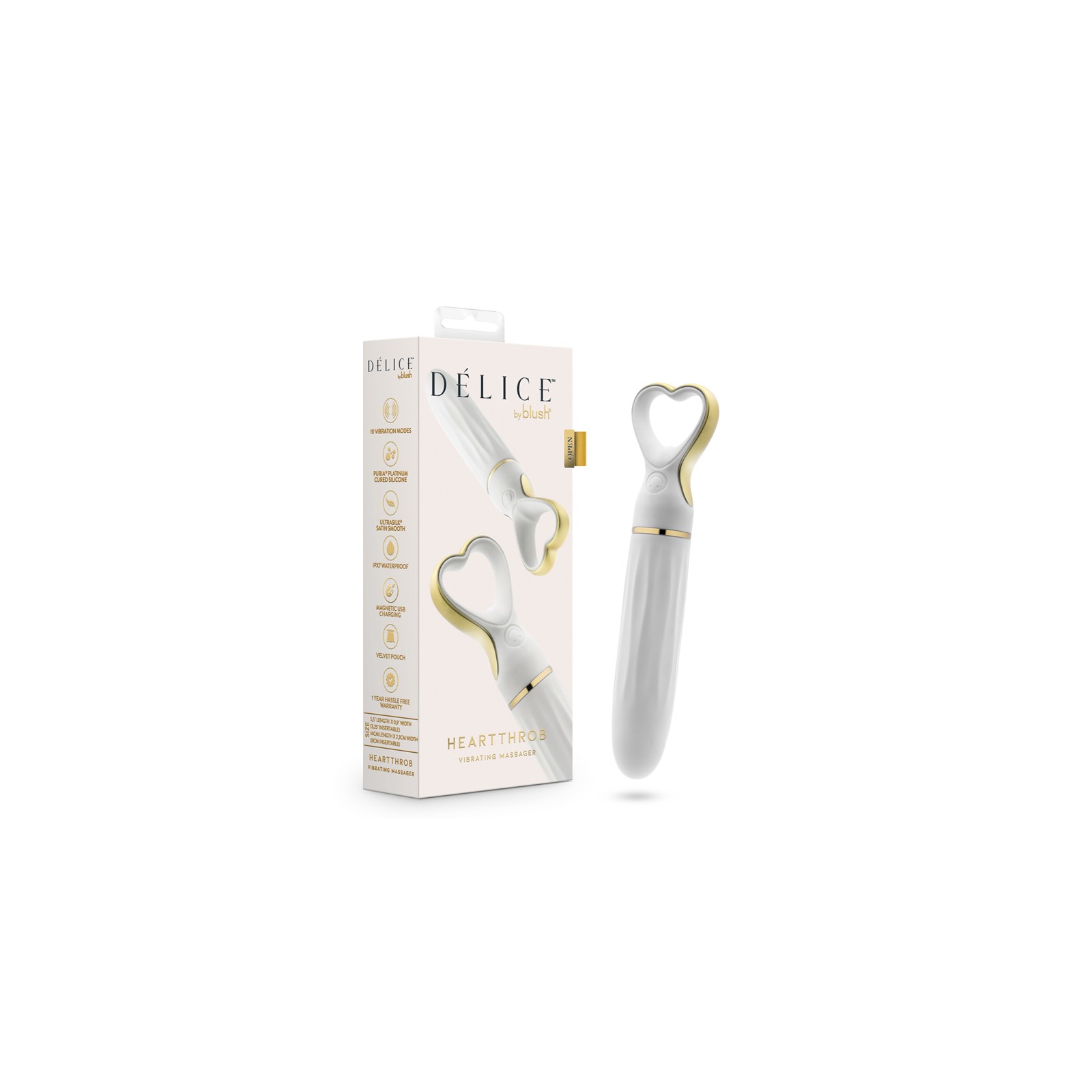 Delice Heartthrob Vibrator White Bouquet Pleasure