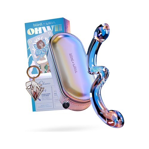 Dildo de Cristal Doble Biird x Wicul OhWii para G-Spot P-Spot